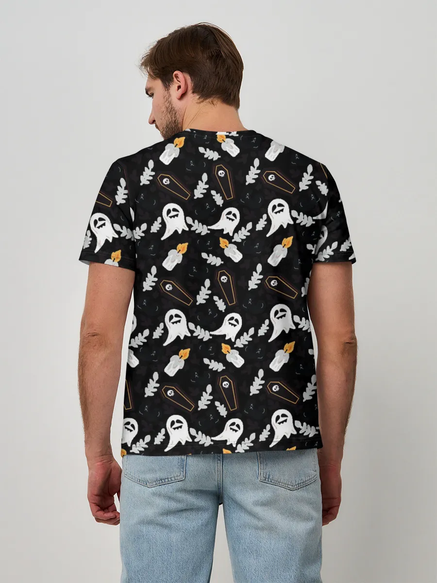 Мужская базовая футболка / Patern Halloween 16