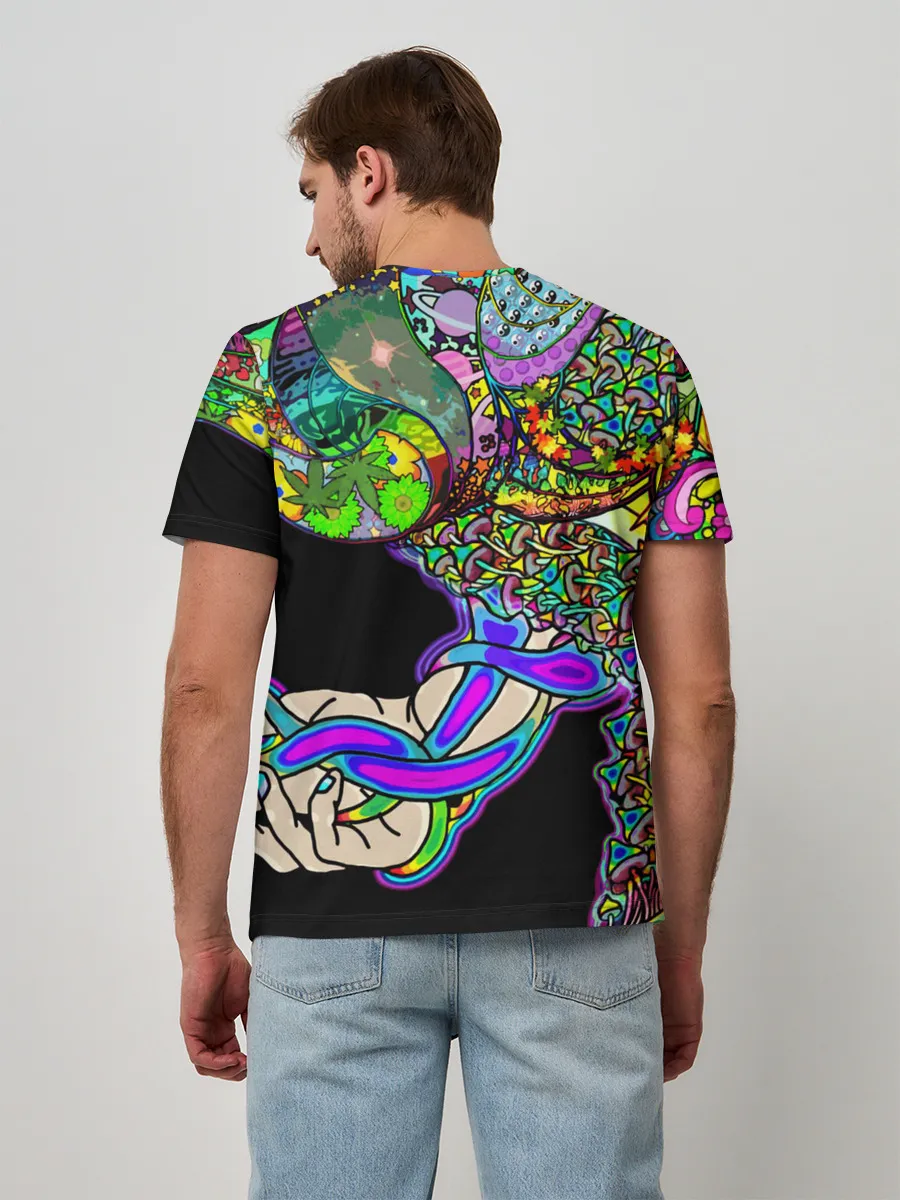 Мужская базовая футболка / ПСИХОДЕЛИКА NEW