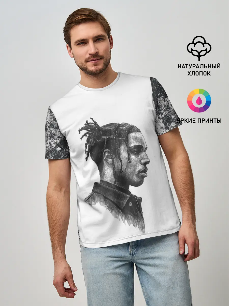 Мужская базовая футболка / ASAP ROCKY | АСАП