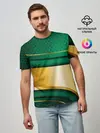 Мужская базовая футболка / GREEN GOLD 3D