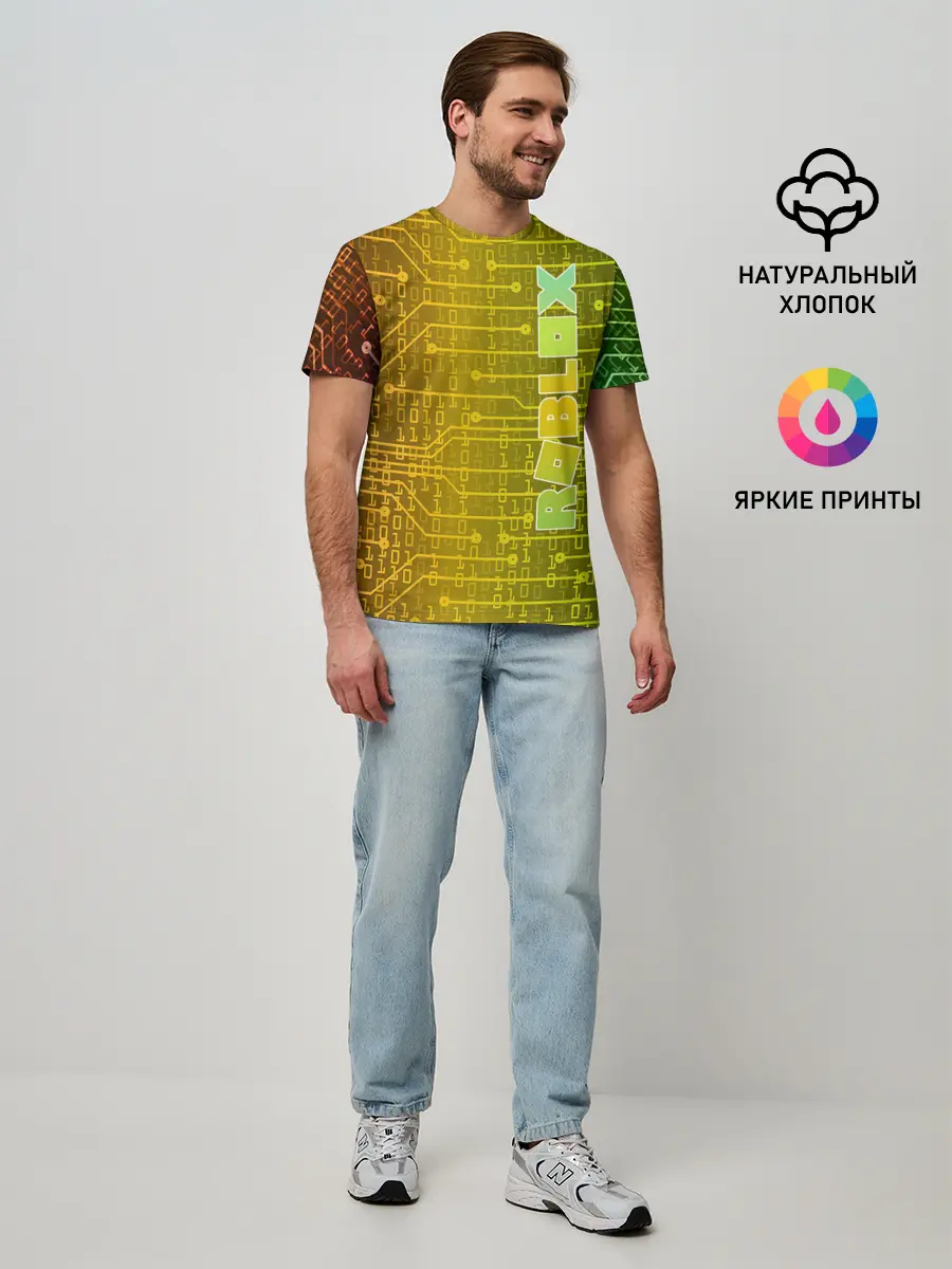 Мужская базовая футболка / Roblox