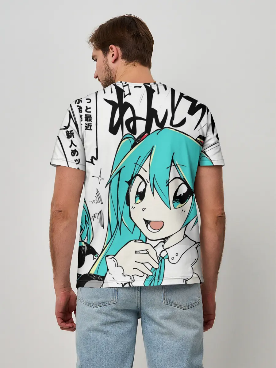Мужская базовая футболка / Hatsune Miku