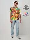 Мужская базовая футболка / Психоделия | Яркая