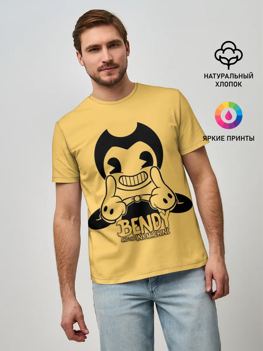 Мужская базовая футболка / Bendy And The Ink Machine