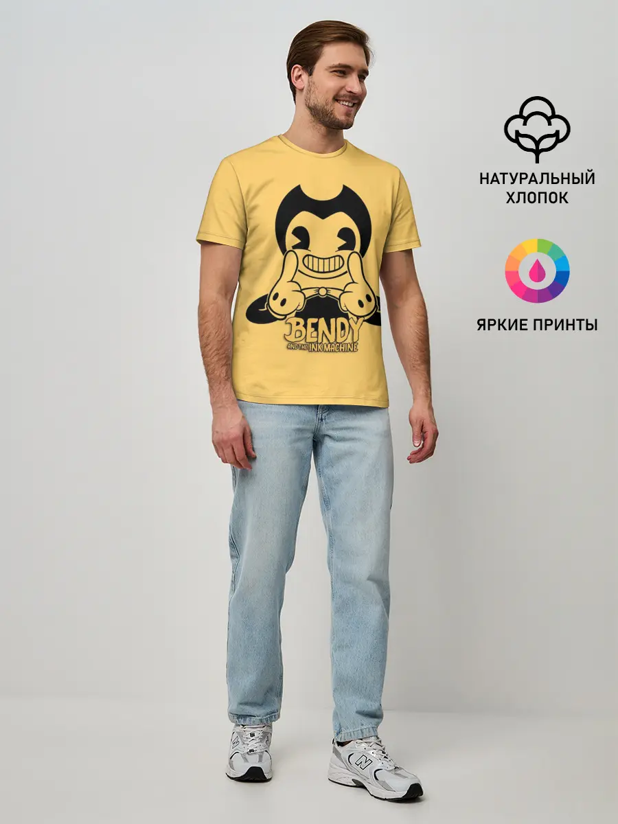 Мужская базовая футболка / Bendy And The Ink Machine