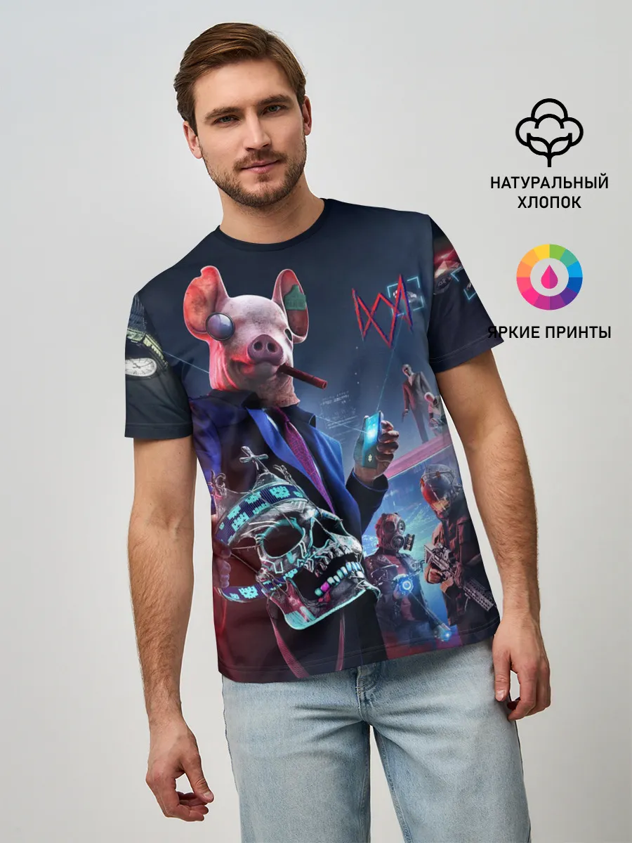 Мужская базовая футболка / Watch Dogs | Legion