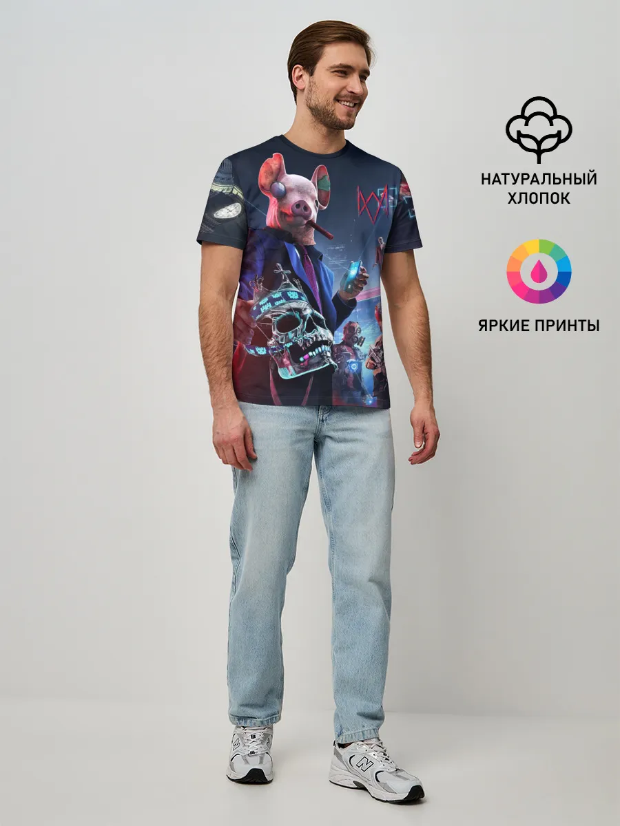 Мужская базовая футболка / Watch Dogs | Legion