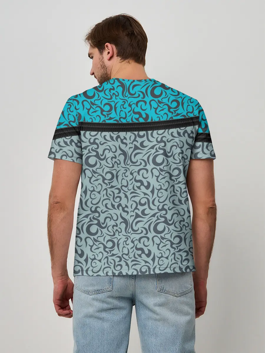 Мужская базовая футболка / Снежный вихрь