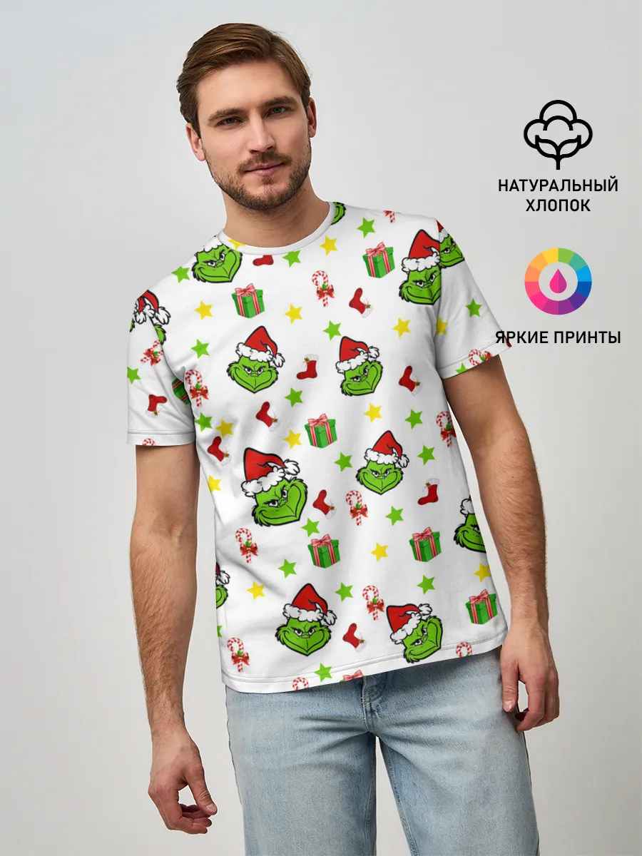 Мужская базовая футболка / Гринч