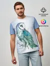 Мужская базовая футболка / сова