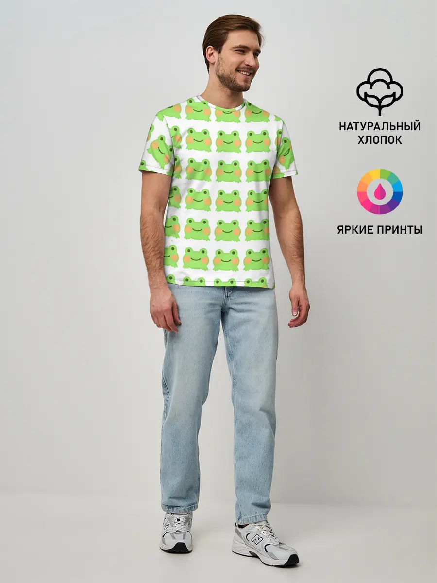 Мужская базовая футболка / лягушка