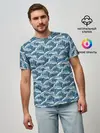 Мужская базовая футболка / Волны