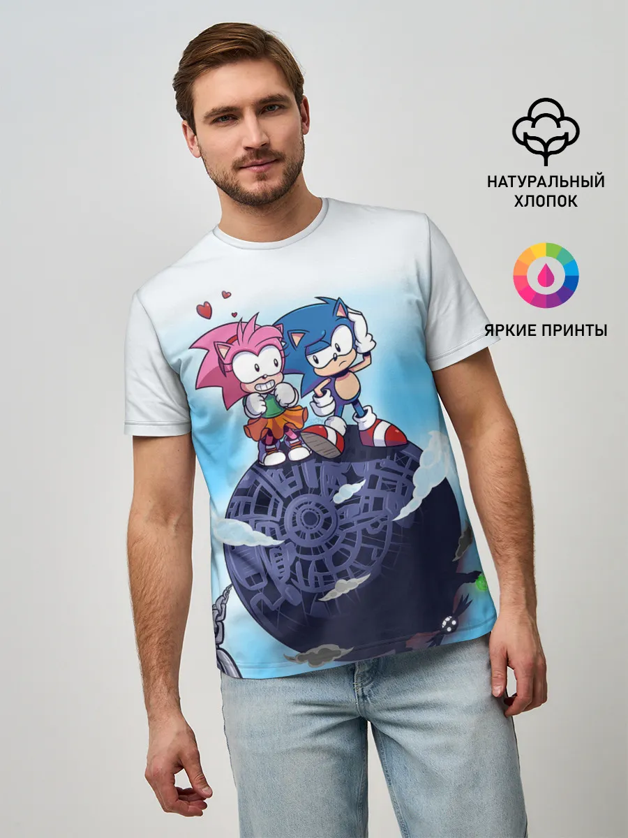 Мужская базовая футболка / SONIC | AMY ROSE