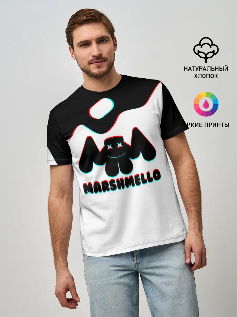 Мужская базовая футболка / MARSHMELLO MELT: МАРШМЕЛЛО