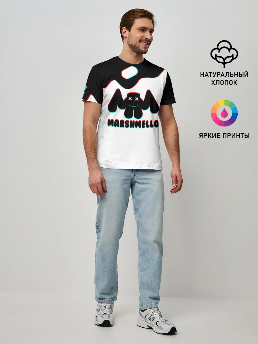 Мужская базовая футболка / MARSHMELLO MELT: МАРШМЕЛЛО