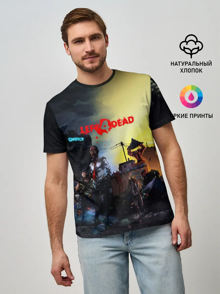 Мужская базовая футболка / LEFT 4 DEAD
