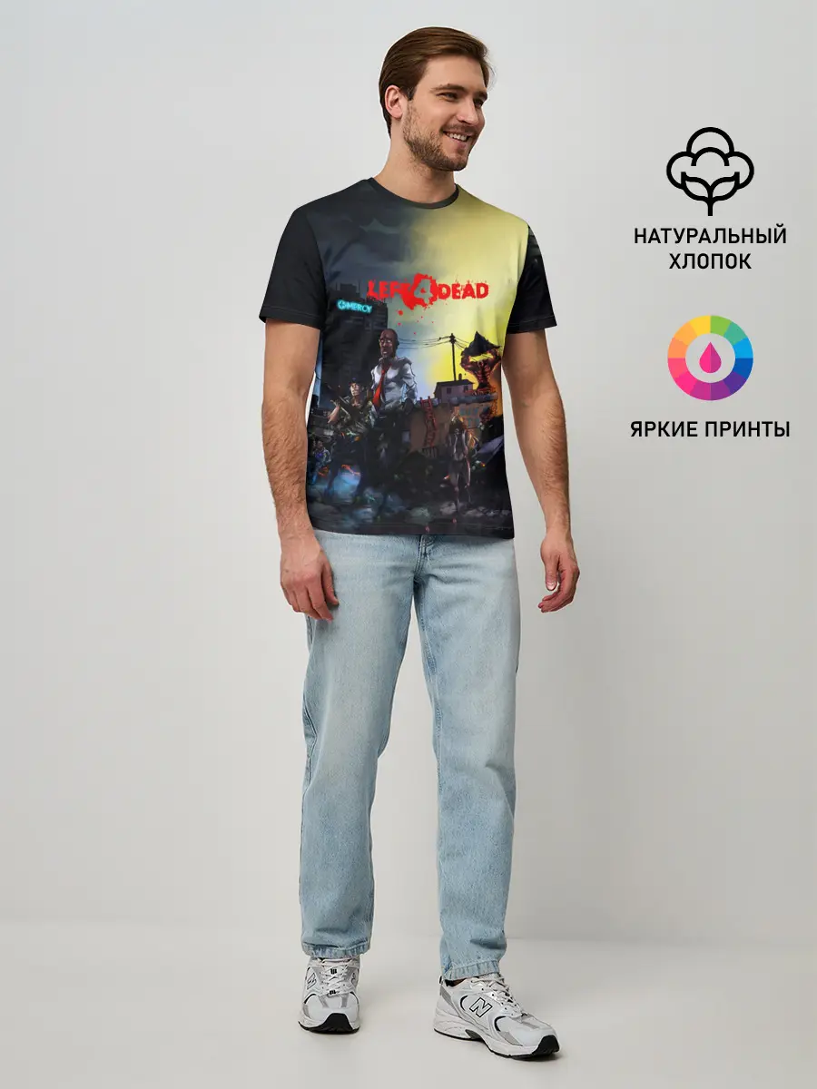 Мужская базовая футболка / LEFT 4 DEAD