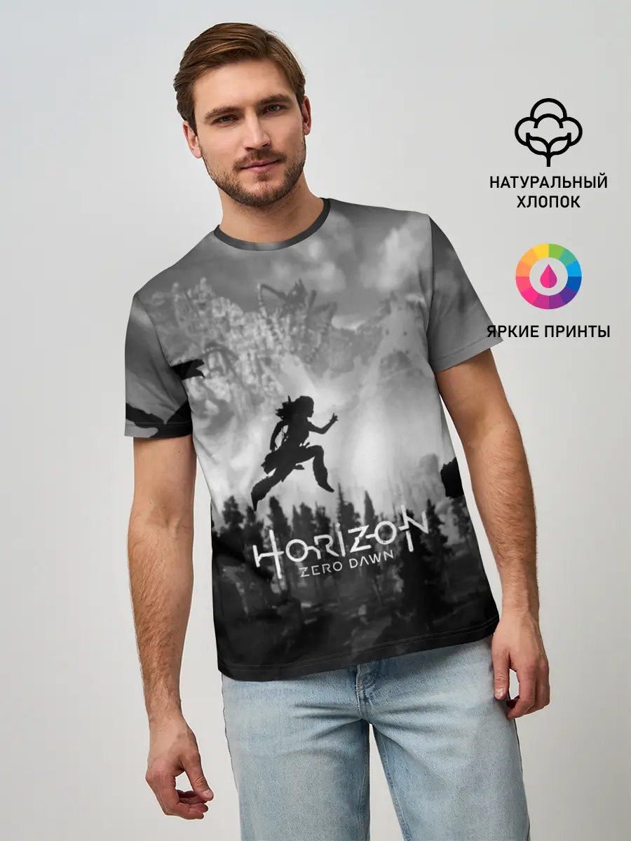 Мужская базовая футболка / Horizon Zero Dawn