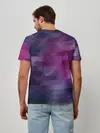 Мужская базовая футболка / Фиолетово-бордовый узор