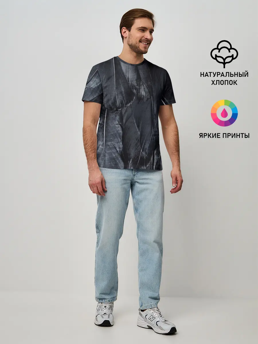 Мужская базовая футболка / ВОРОНА