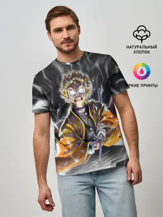 Мужская базовая футболка / ЗЕНИЦУ | ZENITSU | KNY