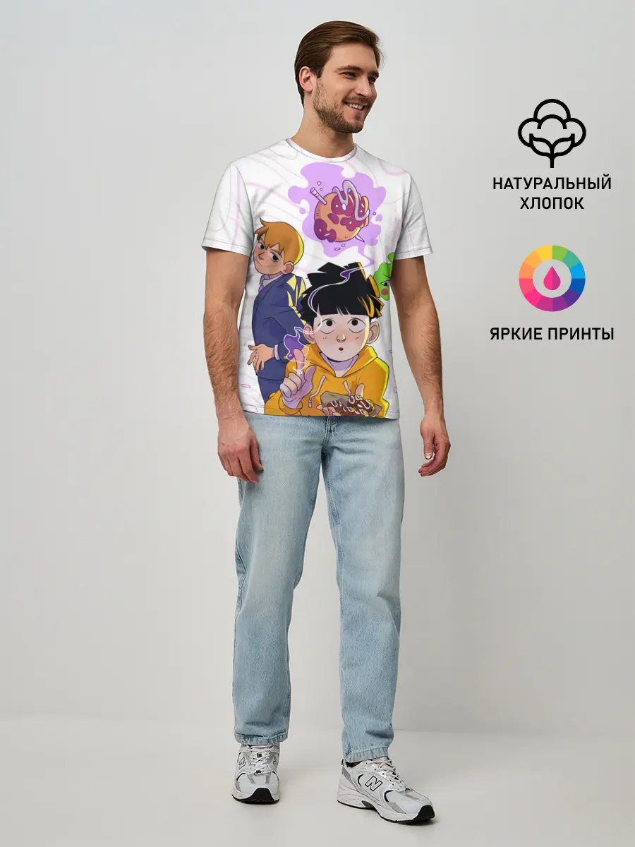 Мужская базовая футболка / Моб Психо 100