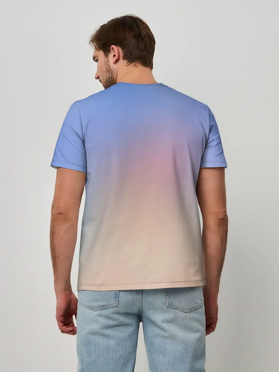 Мужская базовая футболка / Жизнь в другом мире с нуля