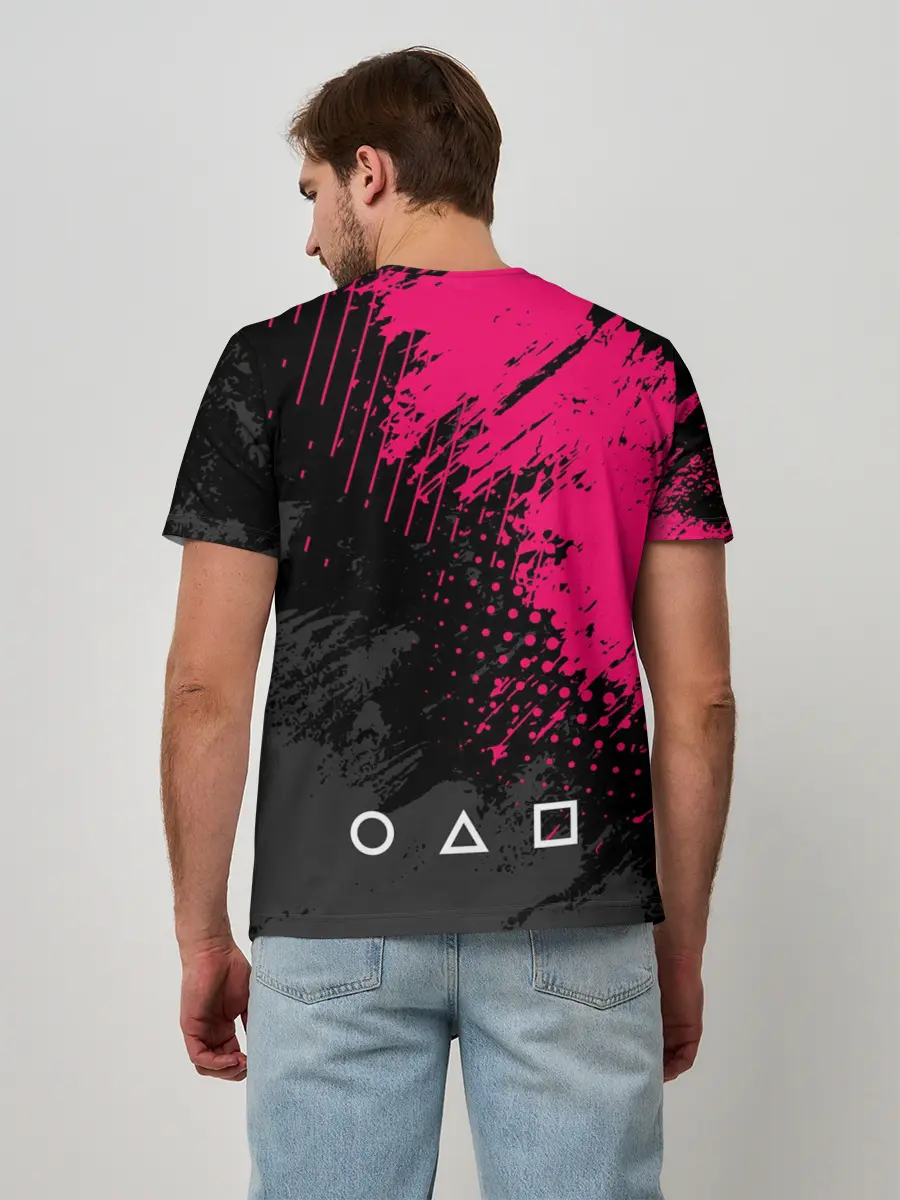 Мужская базовая футболка / Игра в кальмара | Логотип из интро