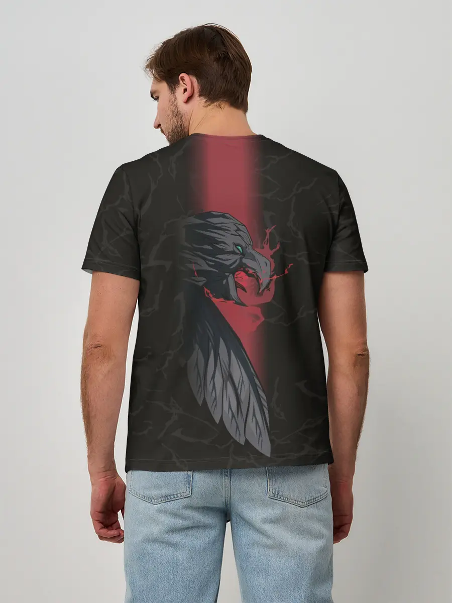 Мужская базовая футболка / Кровь дракона и сильный Ведьмак