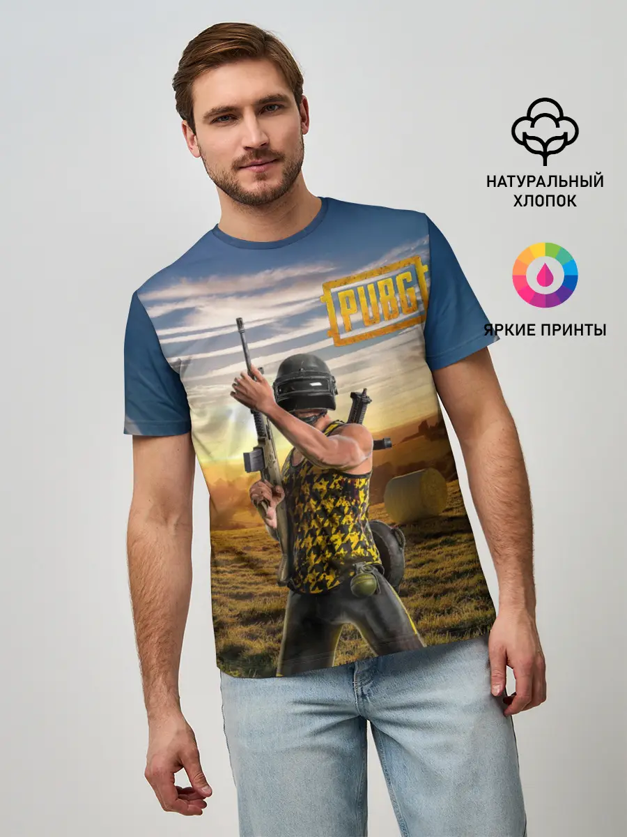 Мужская базовая футболка / PUBG