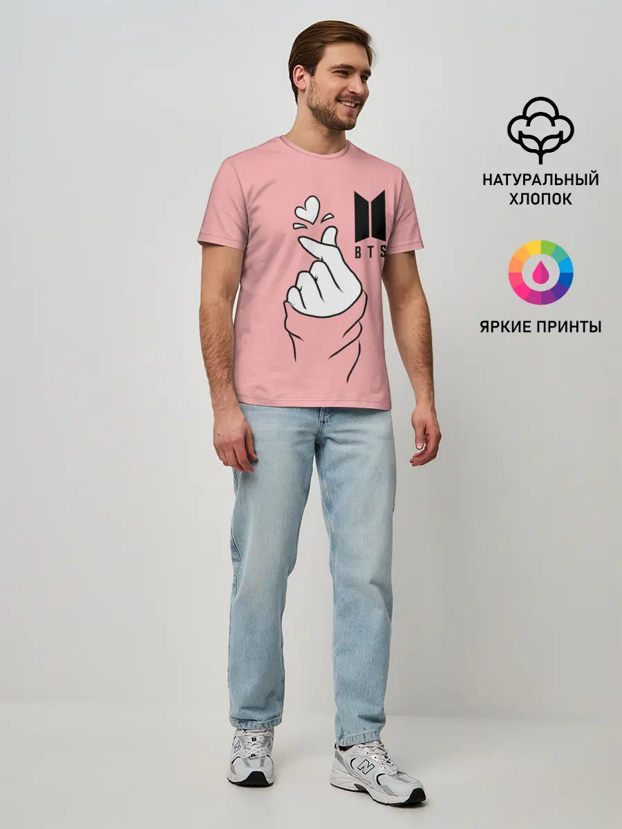 Мужская базовая футболка / BTS