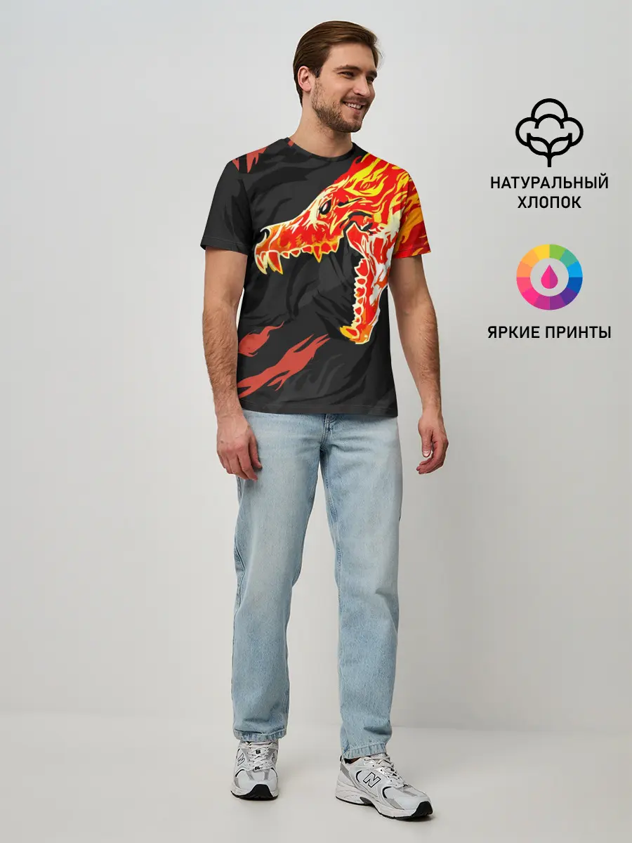 Мужская базовая футболка / CS:GO - Howl м4а4 | Вой