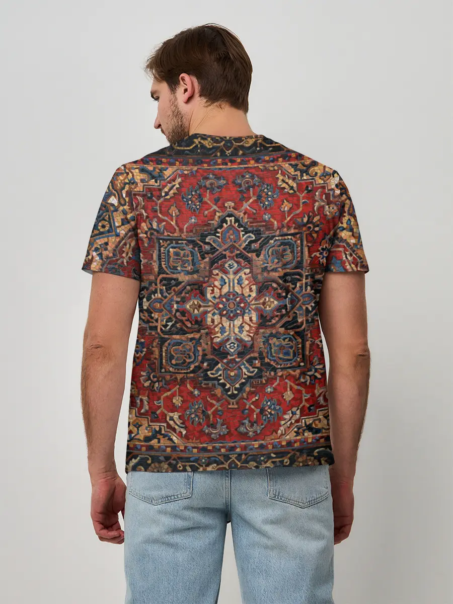 Мужская базовая футболка / Красивый ковер