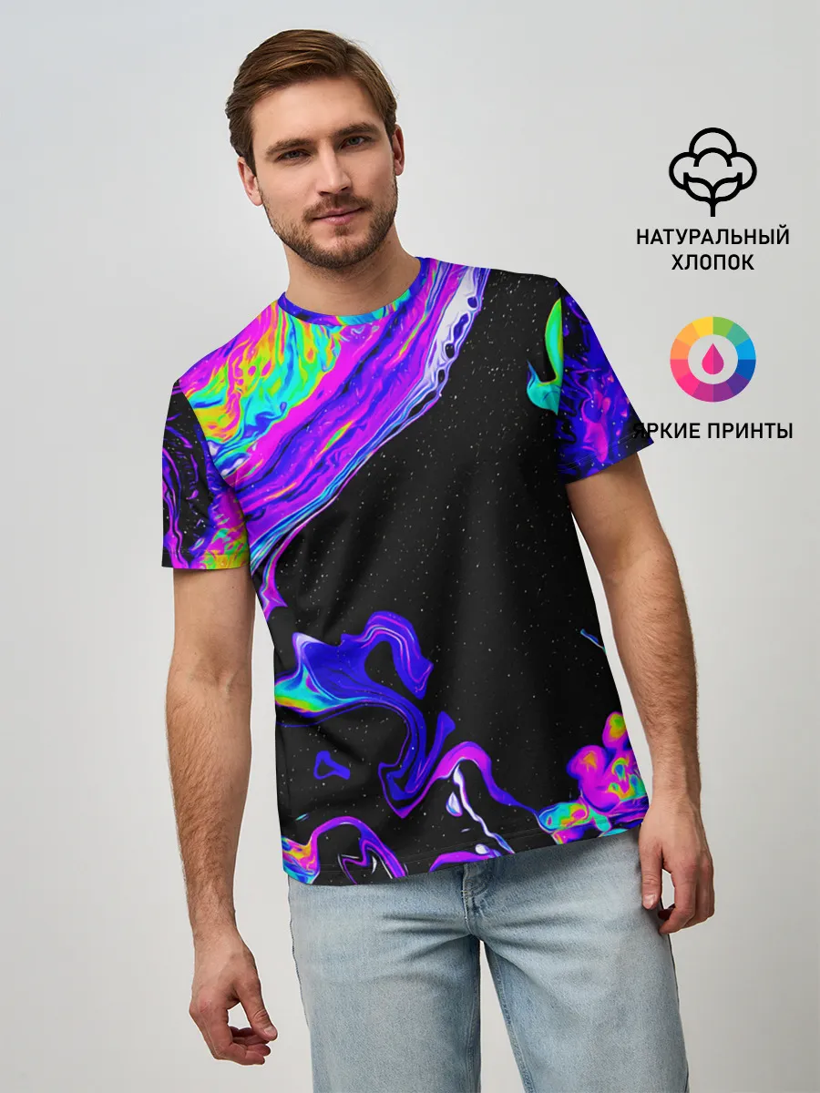 Мужская базовая футболка / DIGITAL ABSTRACT