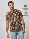 Мужская базовая футболка / Snake Skin
