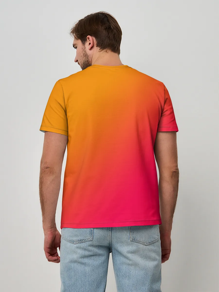 Мужская базовая футболка / ГРАДИЕНТ И НИЧЕГО ЛИШНЕГО