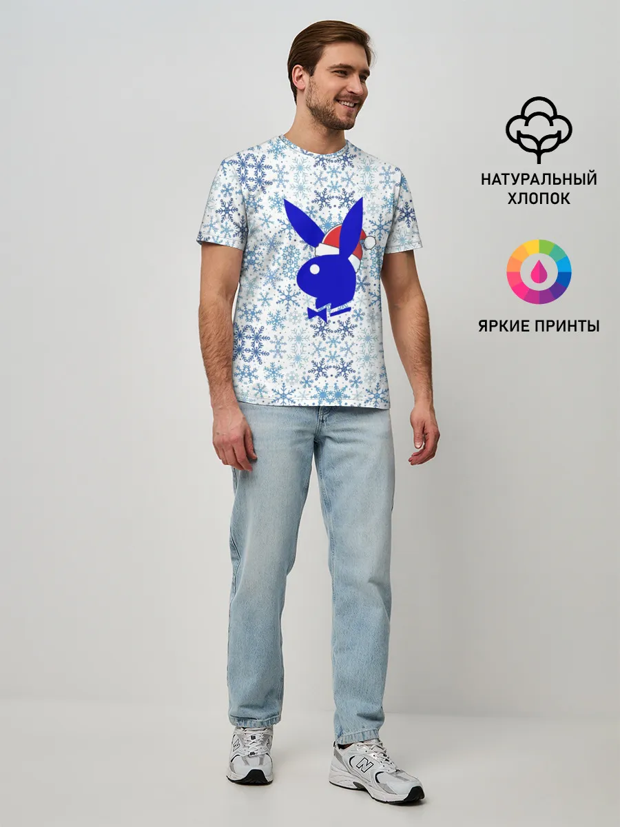 Мужская базовая футболка / PLAYBOY - NEW YEAR