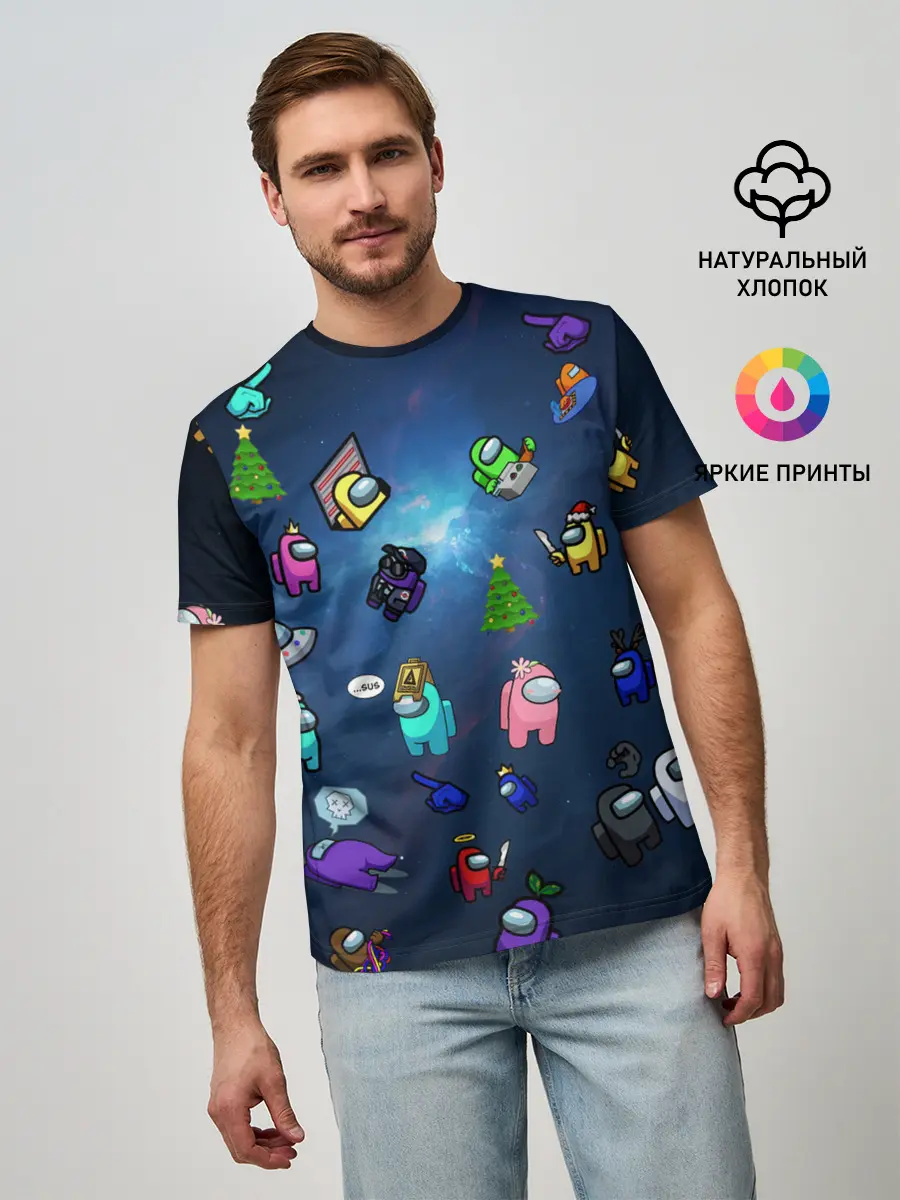 Мужская базовая футболка / Among US