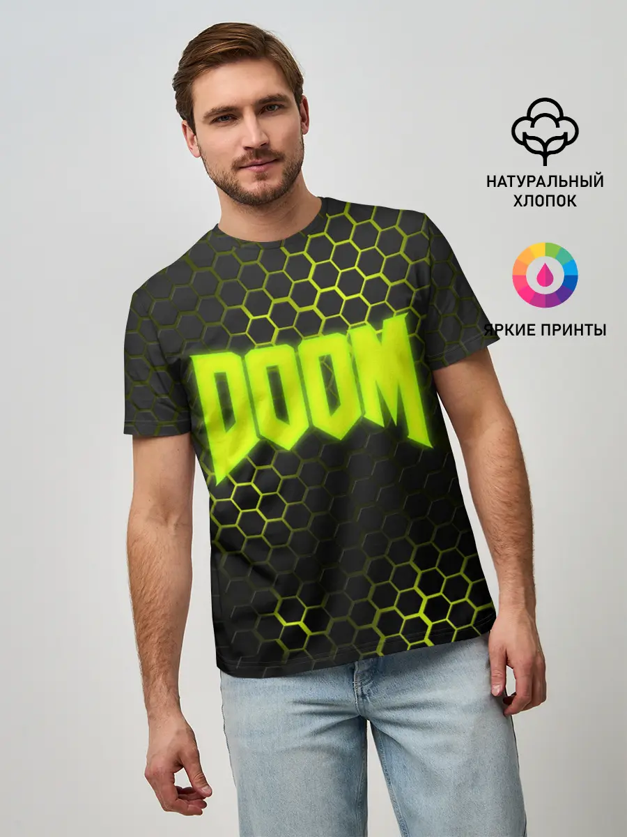 Мужская базовая футболка / DOOM