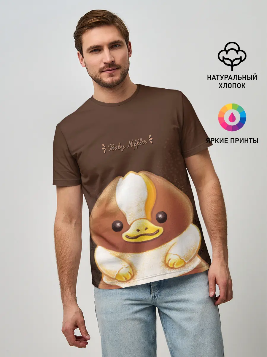 Мужская базовая футболка / Baby Chocolate Niffler