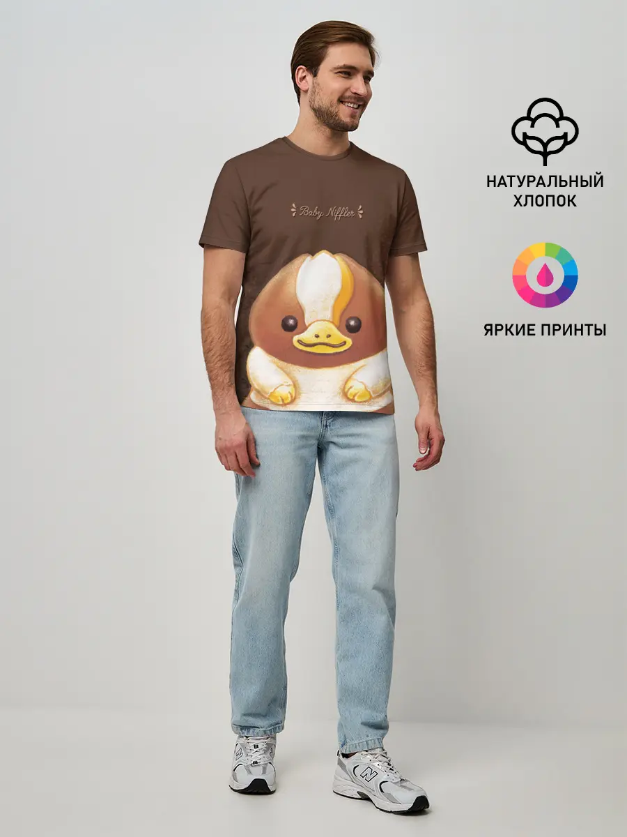Мужская базовая футболка / Baby Chocolate Niffler