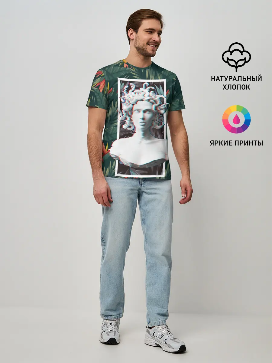 Мужская базовая футболка / Медуза Горгона