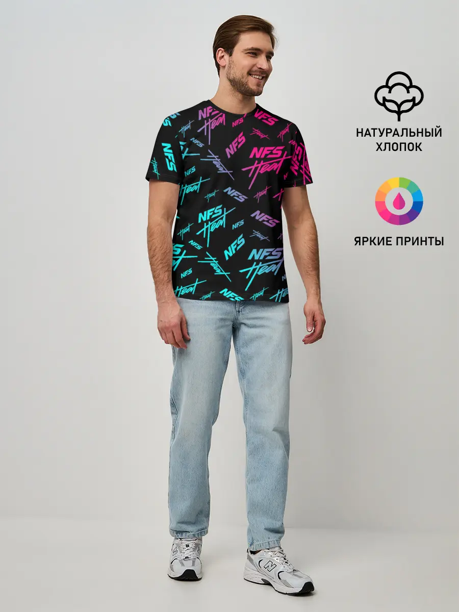 Мужская базовая футболка / NFS: Heat