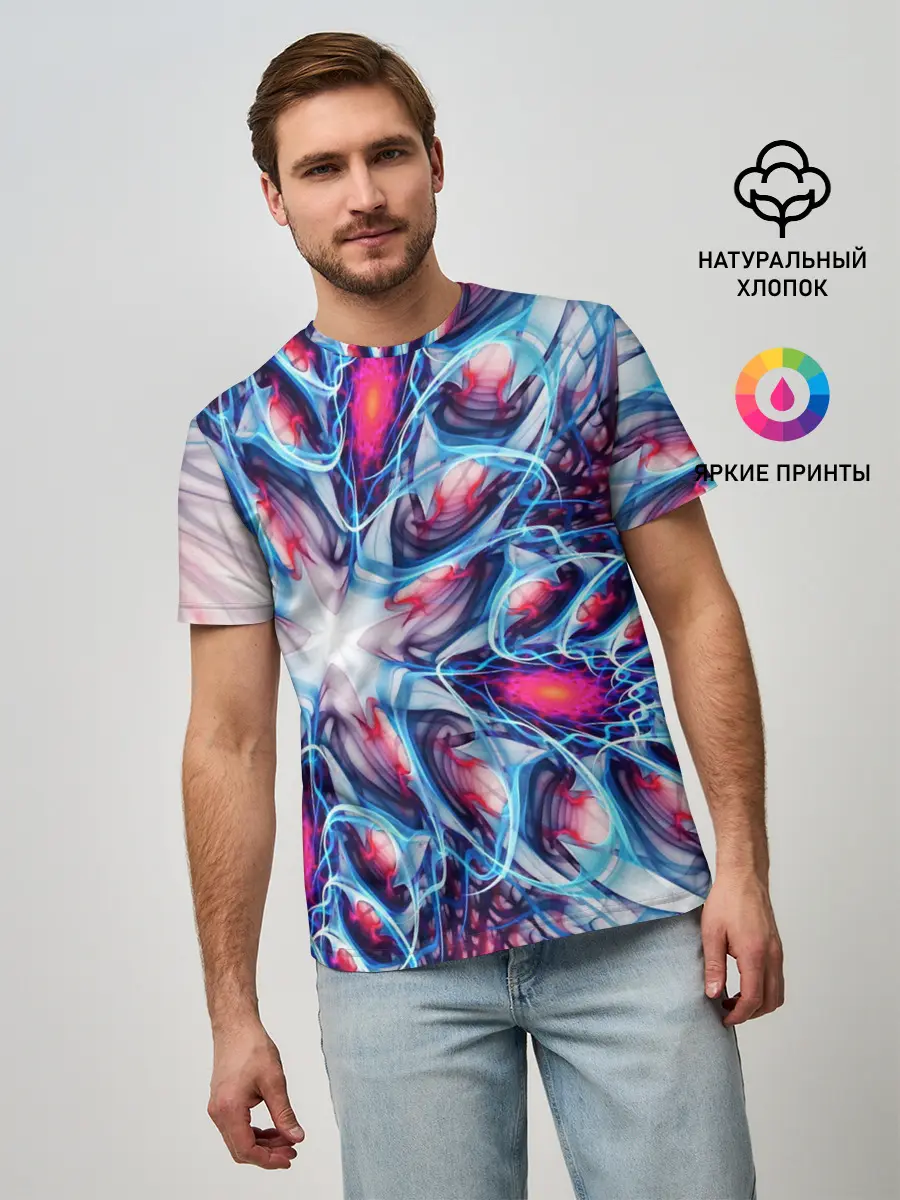 Мужская базовая футболка / ABSTRACTION ILLUSION