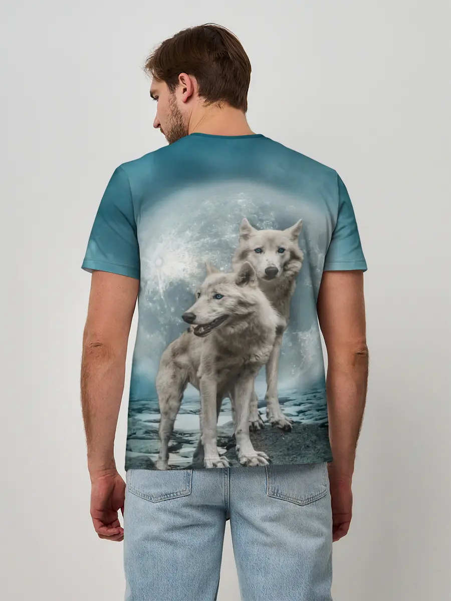 Мужская базовая футболка / Волки