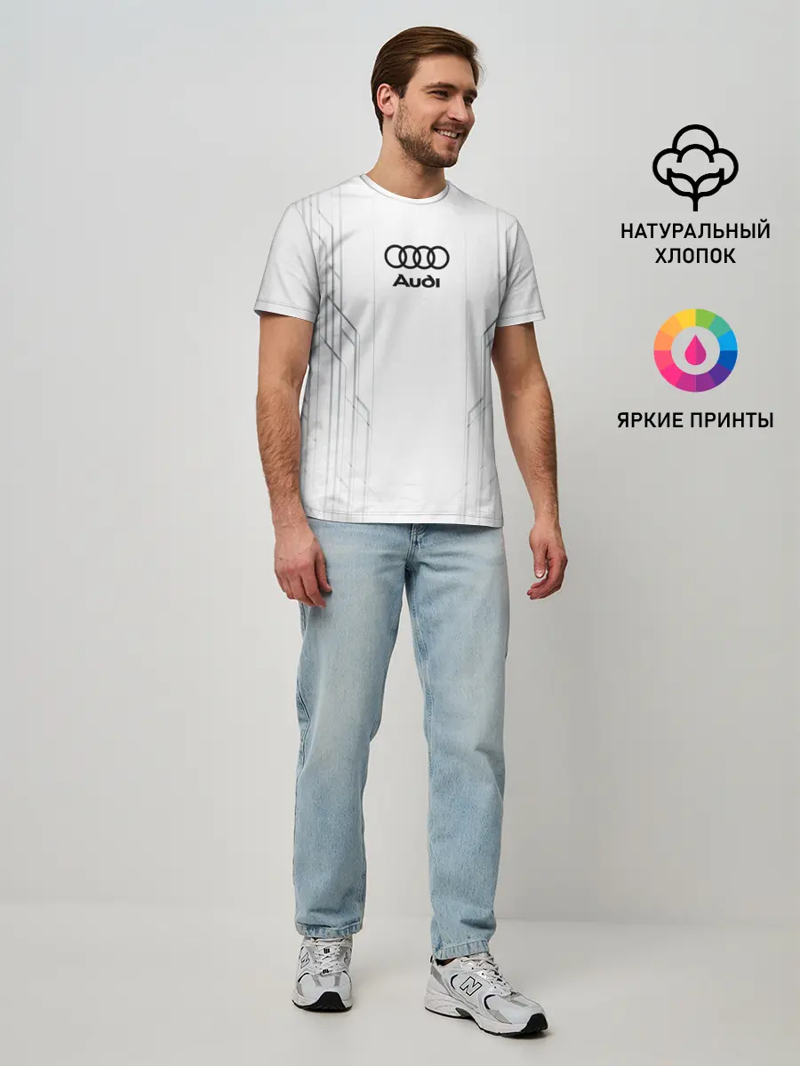 Мужская базовая футболка / AUDI