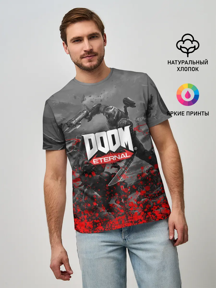 Мужская базовая футболка / DOOM