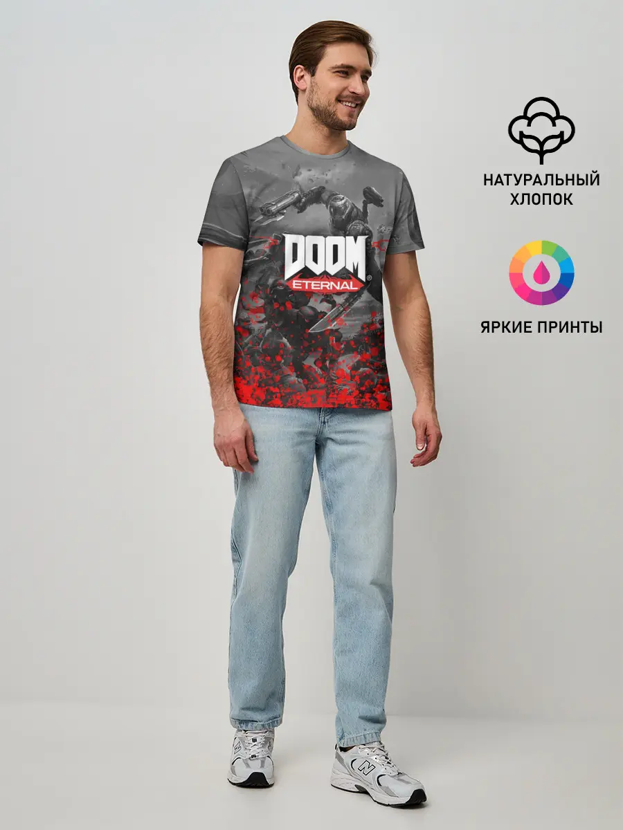 Мужская базовая футболка / DOOM