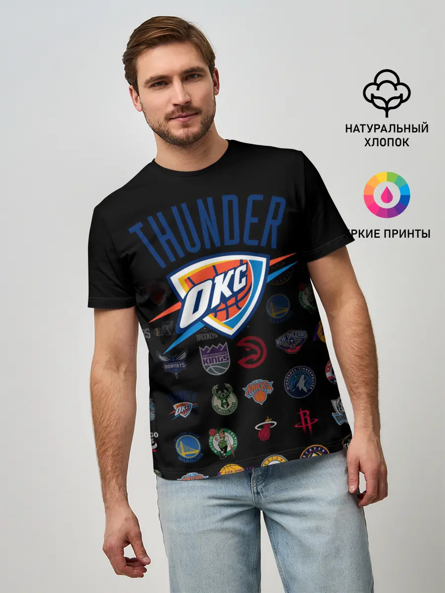 Мужская базовая футболка / Oklahoma City Thunder