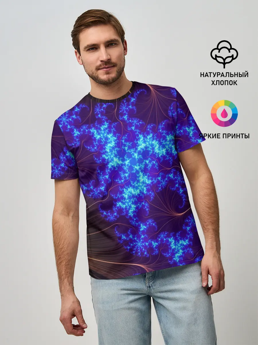 Мужская базовая футболка / FRACTAL STORM